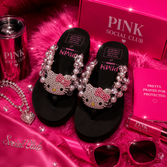 Pearl Kitty Wedges